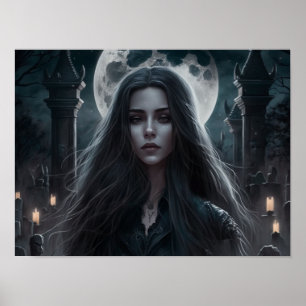 Poster Gótico de Arte de Fantasia Dark