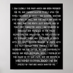 Poster Gótico Edgar Allan E Memento Mori Caveira Hallowee