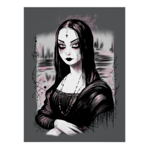 Póster Gótico Mona Lisa