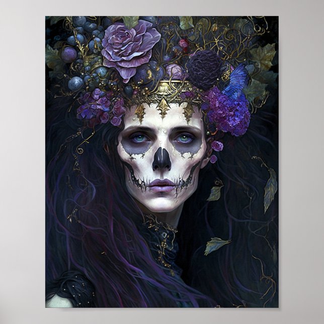 Poster Gótico Queen Fantasy Art (Frente)