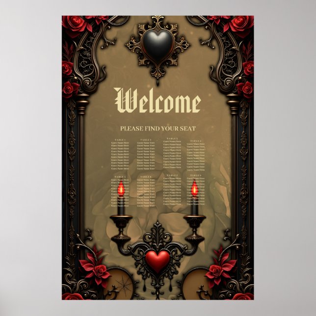 Poster Gótico Romance: Paixão Oculta. (Frente)