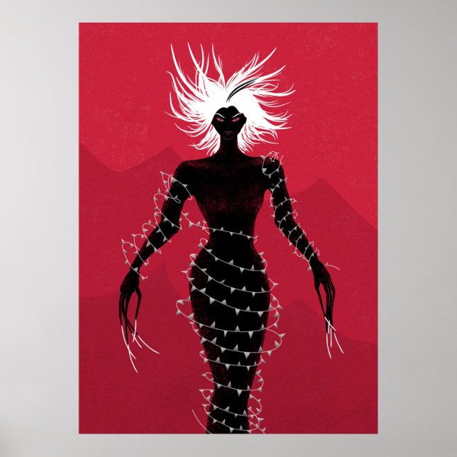 Poster Gótico Testemunha de Horror Demon Girl (Frente)