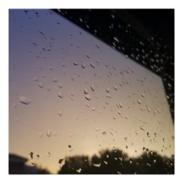 Póster Gotículas de chuva