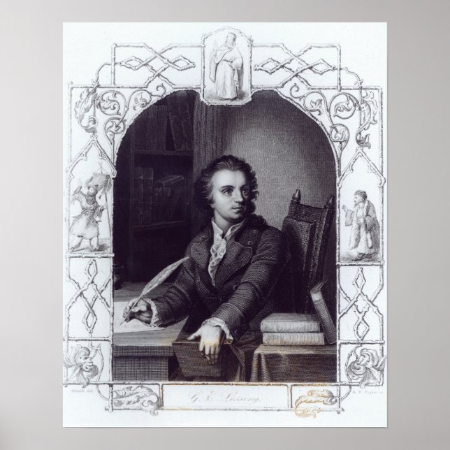 Poster Gotthold Ephraim Lessing (Frente)