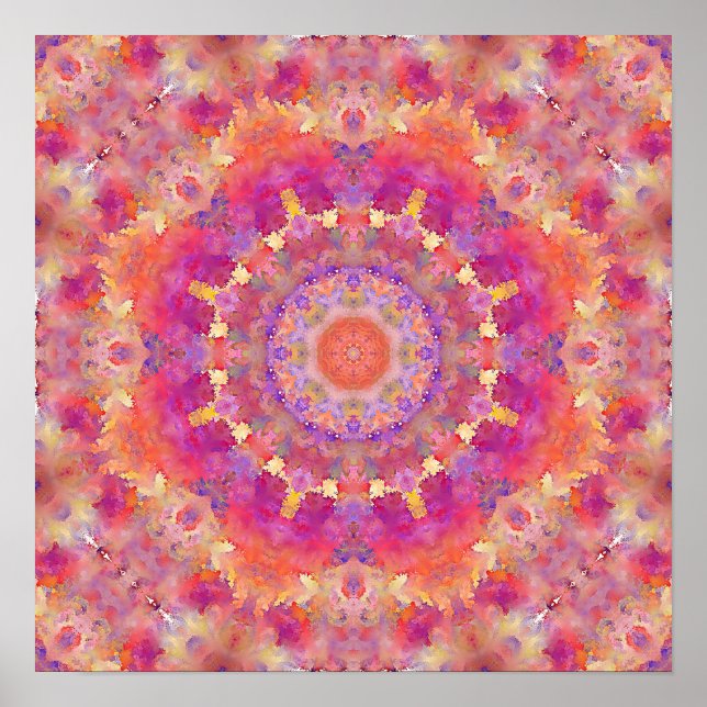 Póster Gouache Mandala 1 (Frente)