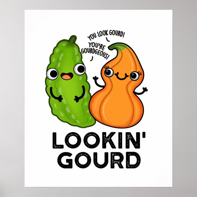 Poster Gourd Engraçado Veggie Pun (Frente)