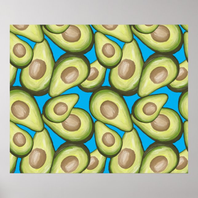 Poster Gourmet Fresco Vegan Avocado Padrão (Frente)
