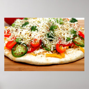 Poster Gourmet Veggie Pizza