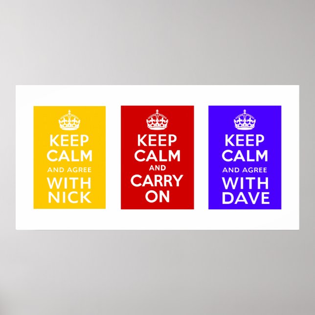 Póster Governo de coalizão ~ U.K (Frente)