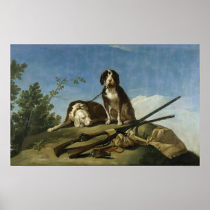 Poster Goya - Cães No Leash 1775