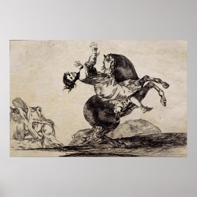 Poster Goya - Cavalo Abdutor 1823 (Frente)