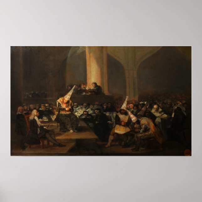 Poster Goya - Cena da Inquisição 1819 (Frente)