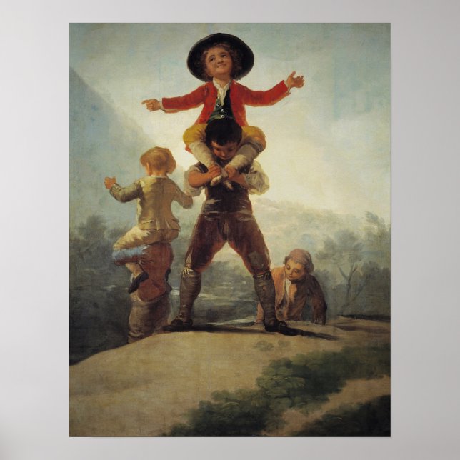 Poster Goya - Kurinnie Lutando. 'Cavalo e Cavaleiro' 1791 (Frente)