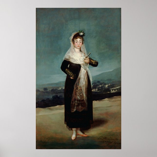 Poster Goya - Marquesa De Santiago 1804 (Frente)