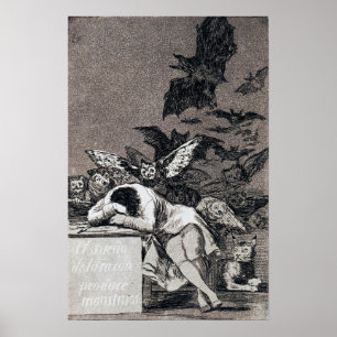Poster Goya - O Sono Da Razão Produz Monstros 1799