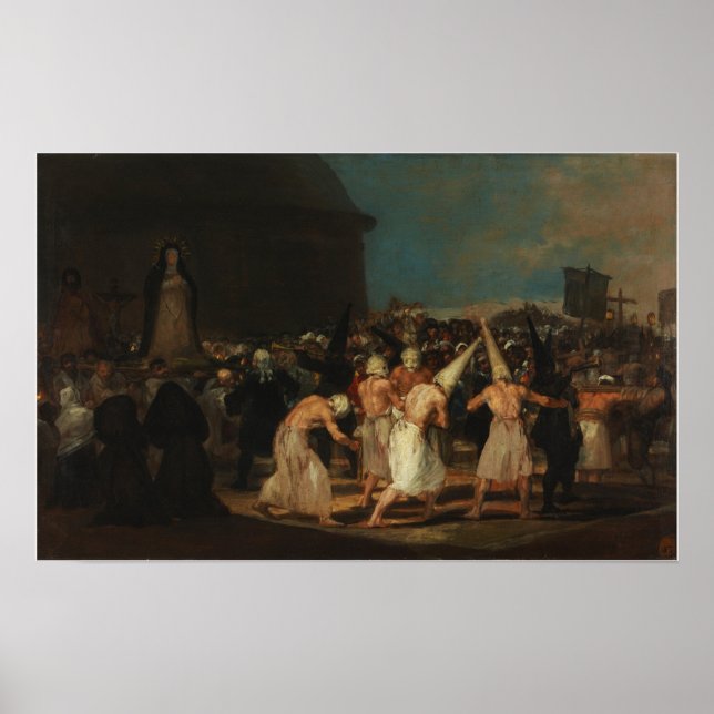 Poster Goya - Procissão De Flagellants (Beatings) 1812 (Frente)