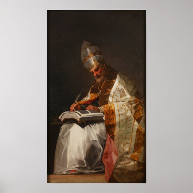 Poster Goya - São Gregório Magno 1797 (Frente)