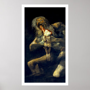 Póster Goya: Saturno Devorando Seu Filho