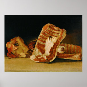 Poster Goya - Still Life With Head Of Ram 1810