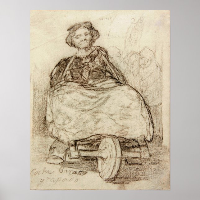 Poster Goya - Treinador barato coberto (Frente)