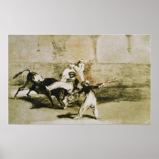 Poster Goya - Uma Mata Capturada Pelo Touro (Frente)