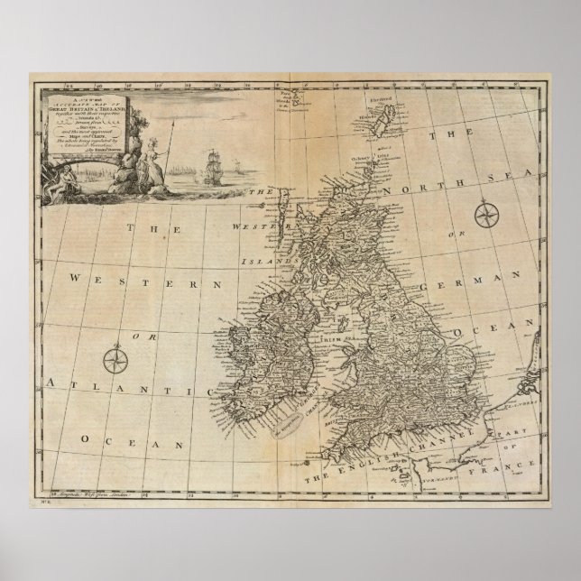 Poster Grã-Bretanha excelente e Irlanda (Frente)