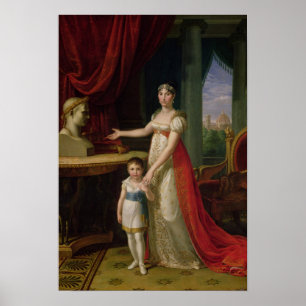 Poster Grã-duquesa de Elisa Bonaparte de Toscânia