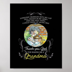 Poster Graças A Deus Por Me Fazer Uma Avó