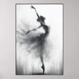 Poster Grace em Abstrato de Movimento Estático