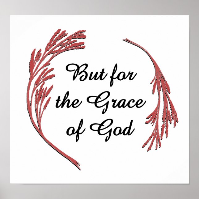 Poster Grace Of God Recovery Slogan Inspirational Say (Frente)