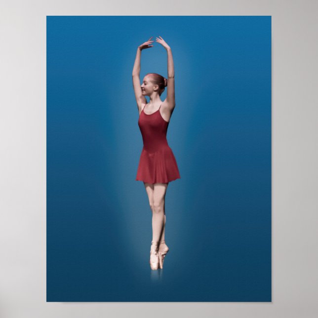 Poster Graceful Ballerina Em Ponta (Frente)