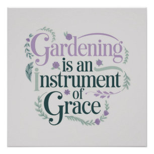 Póster Graceful Gardenote Cote Pastel