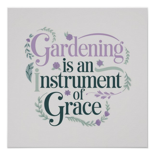 Póster Graceful Gardenote Cote Pastel (Frente)