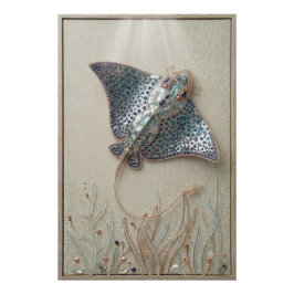 Póster Graceful Stingray Ocean Wall Art