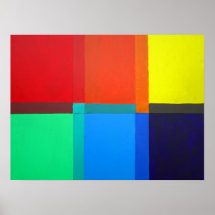 Poster Grade de Cores Terciárias Secundárias Primárias