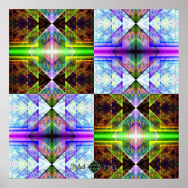 Poster Grade de Prisma Triangular
