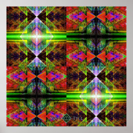 Póster Grade de Prisma Triangular 2