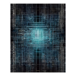 Póster Grade de Tecnologia: Arte Digital Elegante