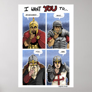 Póster Grade ocidental do guerreiro