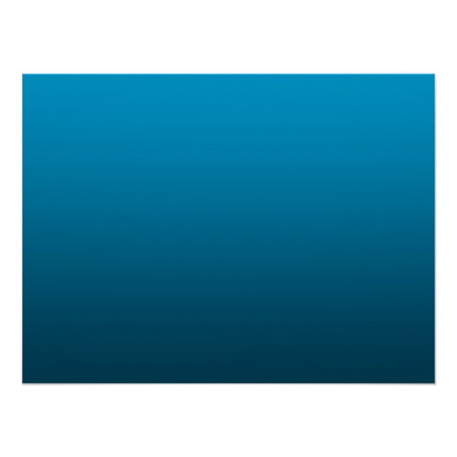 Póster Gradient Blue - deep to light | Mood Background | (Frente)
