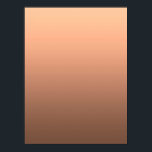 Poster Gradient Peach - deep to light | Seasonal Moods |<br><div class="desc">Inspired by contemporary color trends,  this warm peach-toned gradient creates a soft and sophisticated atmosphere. Elegant as a minimal design on its own or as a fully customizable background for invitations,  cards,  posters and more. A refined base for creative ideas,  personal messages or stylish layouts.</div>