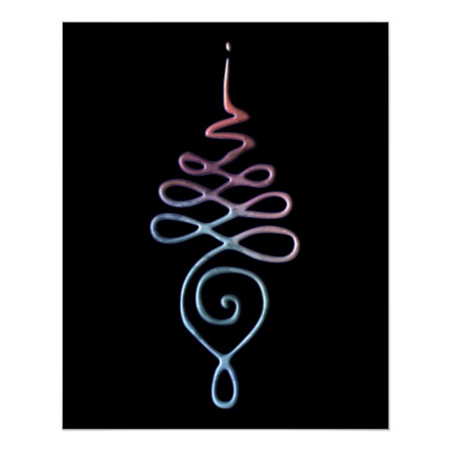 Póster Gradient Unalome (Frente)