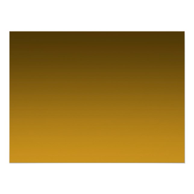 Póster Gradiente Amarelo - claro a profundo | Fundo de Hu (Frente)