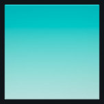 Póster Gradiente aqua de chá<br><div class="desc">Fundo azul-aqua claro e gradiente de chumbo.</div>
