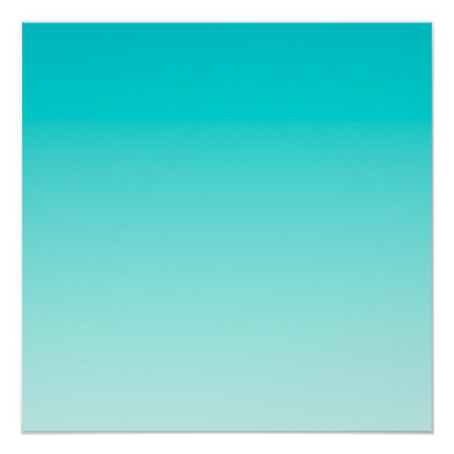 Póster Gradiente aqua de chá (Frente)