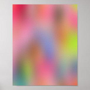 Poster Gradiente Aura de Cores Sanguíneo 08