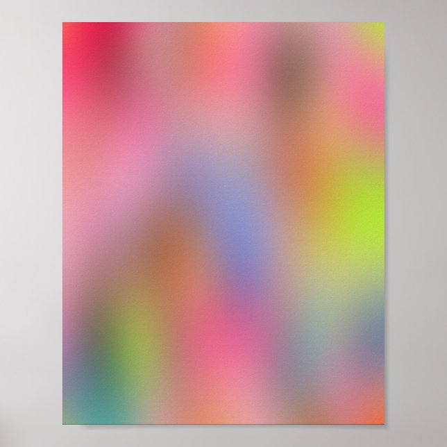 Poster Gradiente Aura de Cores Sanguíneo 08 (Frente)