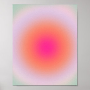 Poster Gradiente Colorido da Vintagem