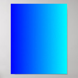 Póster Gradiente de Azul para Aqua