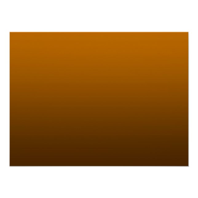 Póster Gradiente Laranja - profundo a claro | Fundo de Hu (Frente)